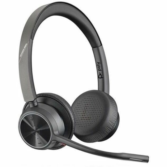 Poly 76U50AA Voyager 4320 USB-C Headset +BT700 dongle Wireless Bluetooth Headset with Noise Cancelling Microphone 2 Year Warranty  폴리 76U50AA Voyager 4320 USB-C 헤드셋 + BT700 동글 노이즈 캔슬링 마이크로폰이 장착된 무선 블루투스 헤드셋 2년 보증