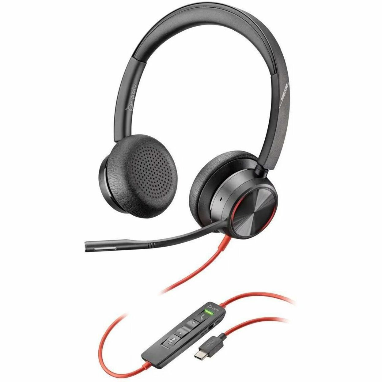 Poly 772K4AA Blackwire 8225 USB-C Headset Binaural On-ear Over-the-head Noise Cancelling 2 Year Warranty [Discontinued] 