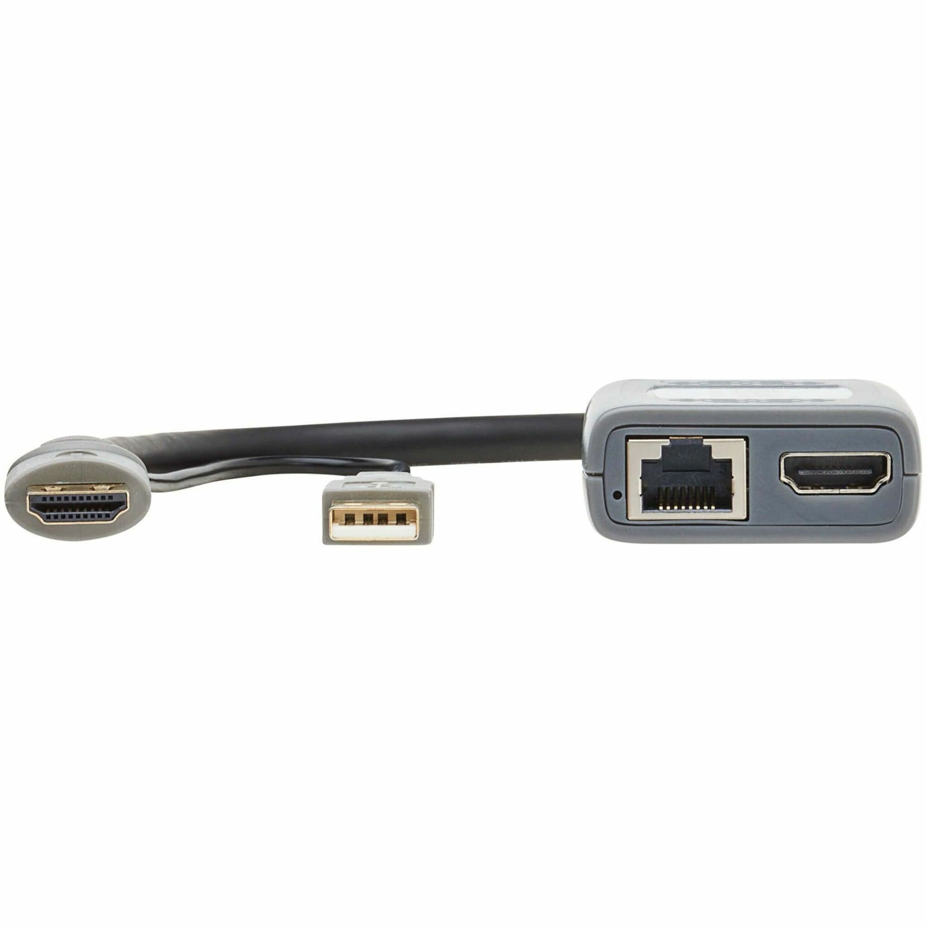 Detailed view of HDMI and RJ45 ports on the video extender unit-alternate-image4