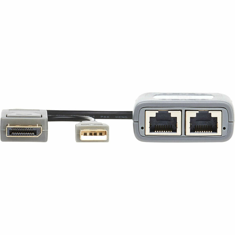 Detailed view of RJ-45 ports and connection interface