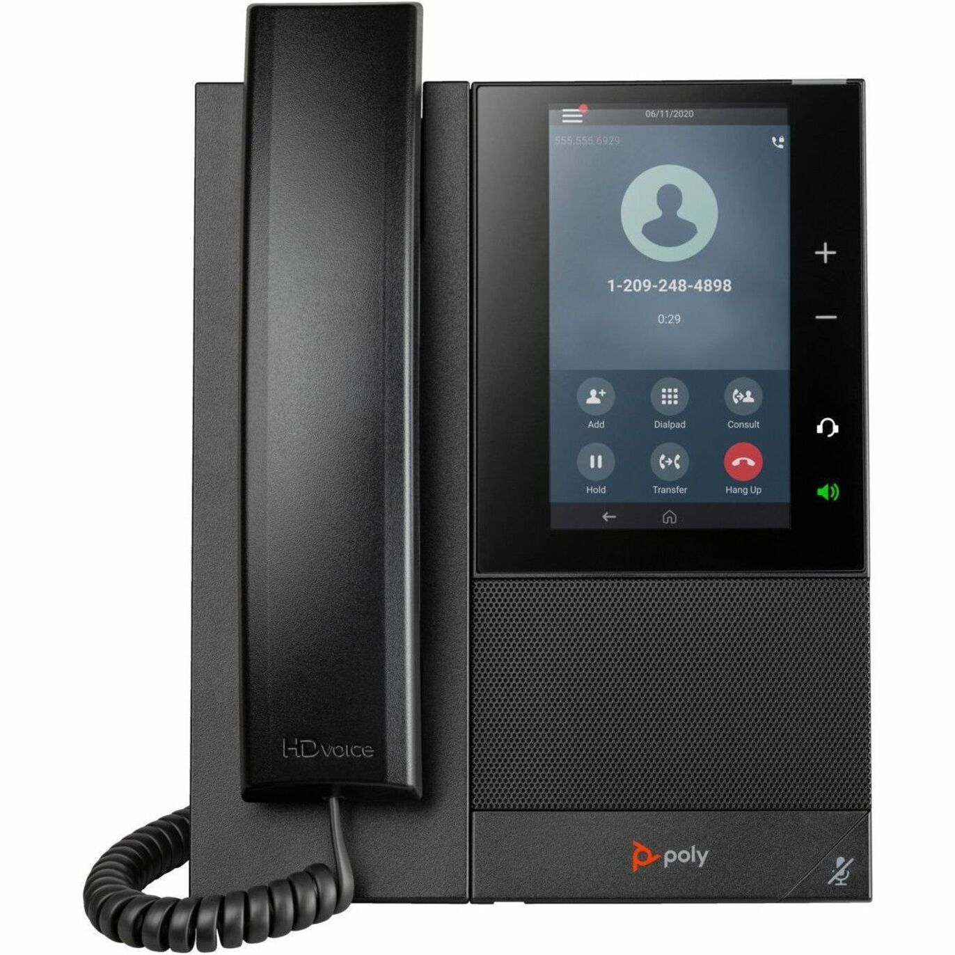 Poly 82Z82AA CCX 505 Business Media Phone with Open SIP and PoE-Enabled, Android 9.0, LCD Screen, Bluetooth, Wi-Fi