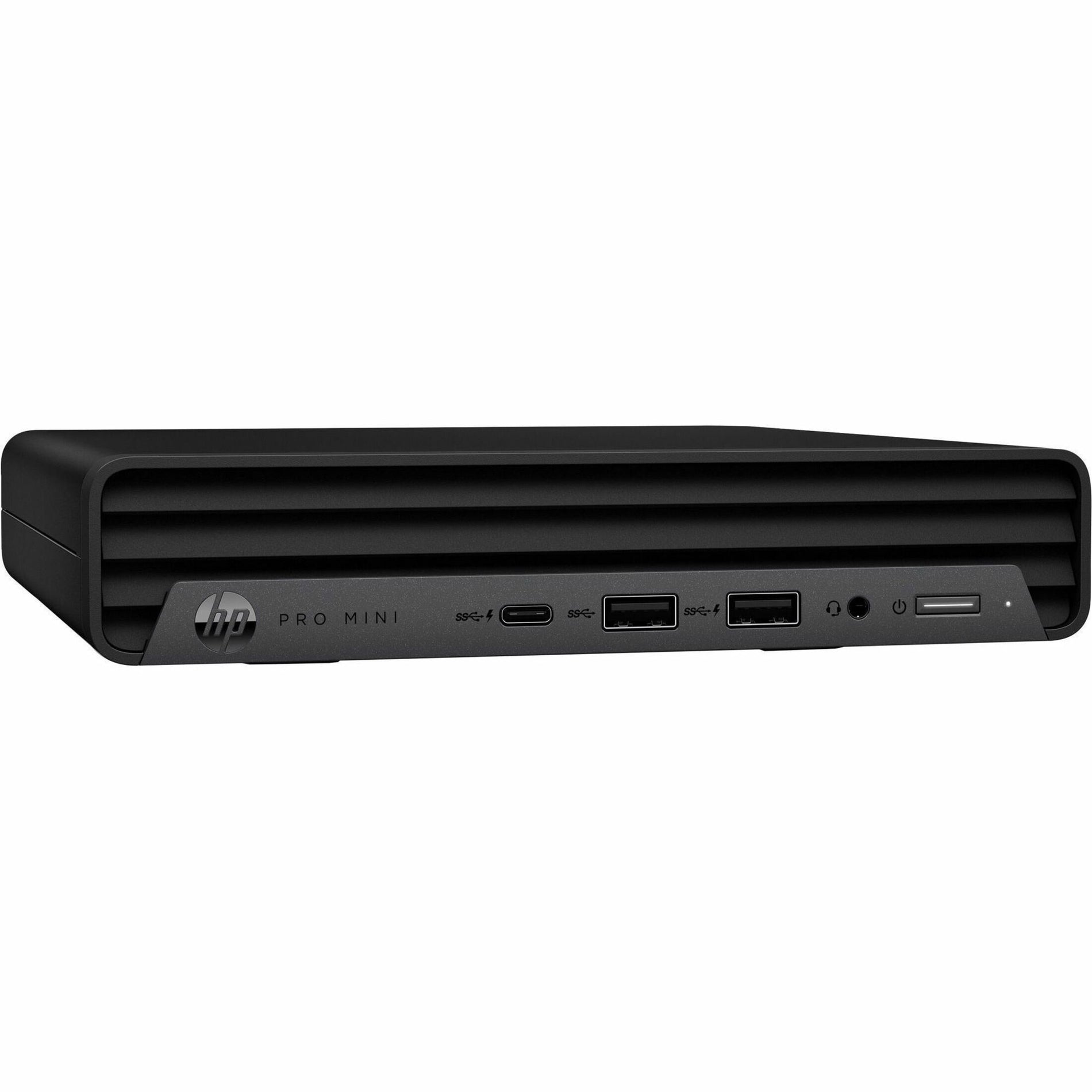 HP Pro Mini 400 G9 PC de bureau Intel Core i3 13e génération i3-13100T Quad-core (4 cœurs) 8 Go RAM DDR4 SDRAM 256 Go M.2 PCI Express NVMe SSD Windows 11 Pro