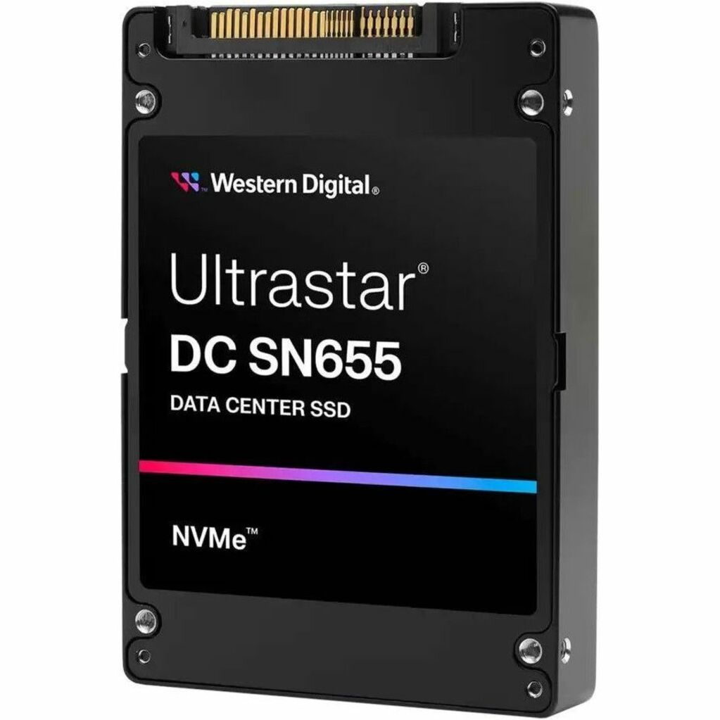 WD 0TS2460 Ultrastar DC SN655 NVMe SSD 15.36 TB Capacità di archiviazione PCIe NVMe 4.0 6800 MB/s Lettura 3700 MB/s Scrittura