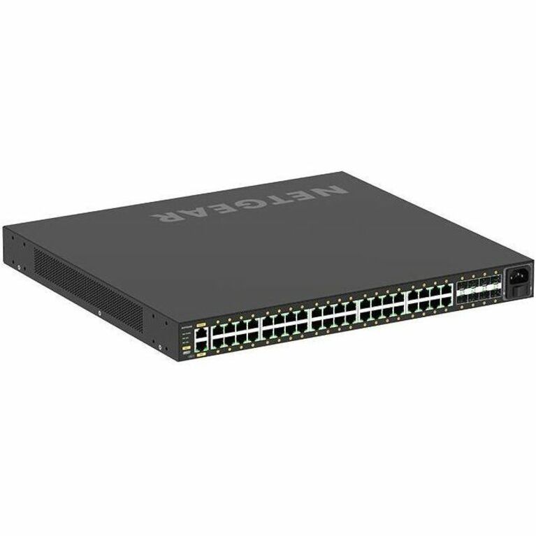 Netgear GSM4248PX-TAANAS M4250-40G8XF-PoE+ สวิตช์จัดการ AV แบบใช้สาย 40 กิกะบิตอีเธอร์เน็ต PoE+ 10 กิกะบิตอีเธอร์เน็ต 8 พอร์ต SFP+