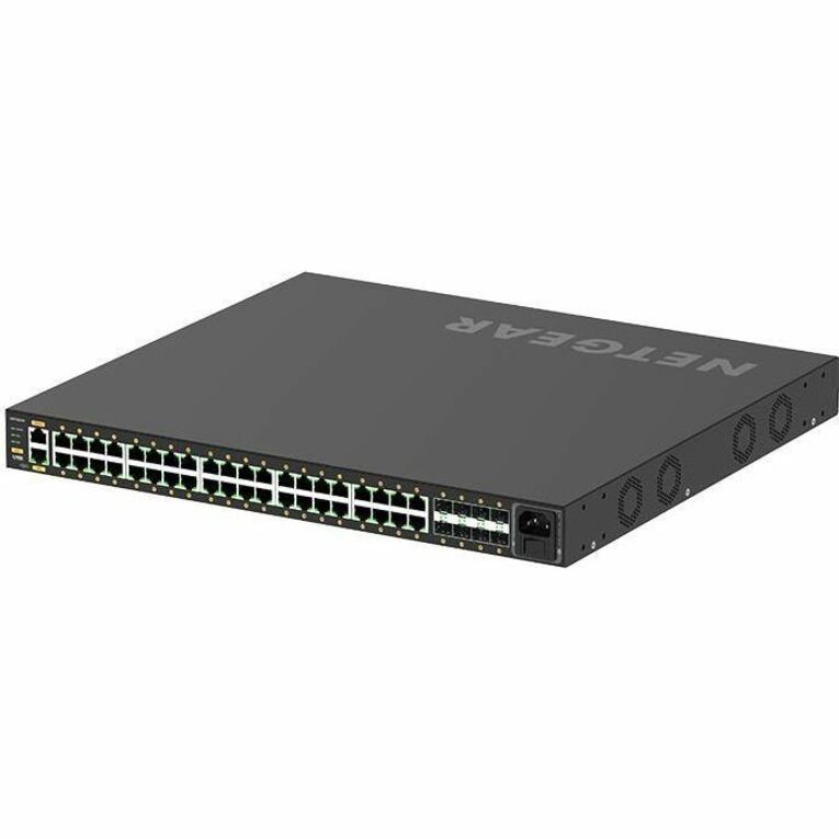 Netgear GSM4248PX-TAANAS M4250-40G8XF-PoE+ AV Line Managed Switch 40 Gigabit Ethernet PoE+ 10 Gigabit Ethernet 8 SFP+ Slots  Netgear GSM4248PX-TAANAS M4250-40G8XF-PoE+ AV Lijn Beheerde Schakelaar 40 Gigabit Ethernet PoE+ 10 Gigabit Ethernet 8 SFP+ Sleuven