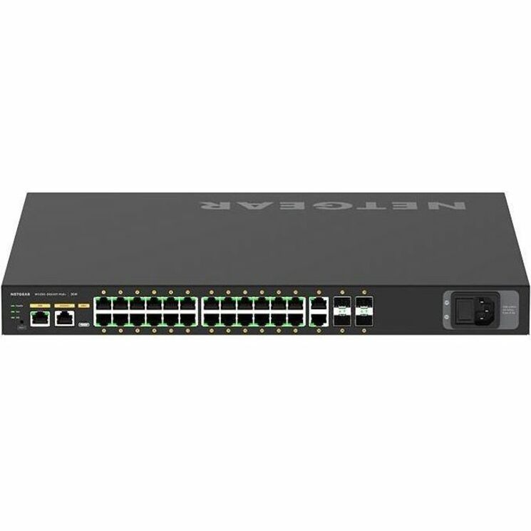 Marca: Netgear Switch administrado Netgear GSM4230PX-TAANAS AV Line M4250-26G4XF-PoE+ 24x1G PoE+ 480W 2x1G y 4xSFP+ Switch Ethernet.