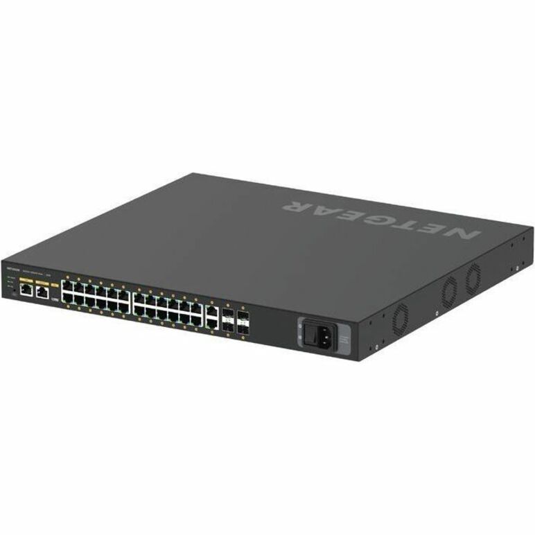 Netgear 网件 GSM4230PX-TAANAS AV 线路 M4250-26G4XF-PoE+ 管理交换机 24x1G PoE+ 480W 2x1G 和 4xSFP+ 以太网交换机