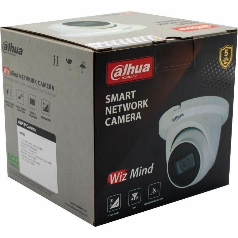 Dahua WizMind Network Camera retail box showing product features and warranty information-alternate-image3