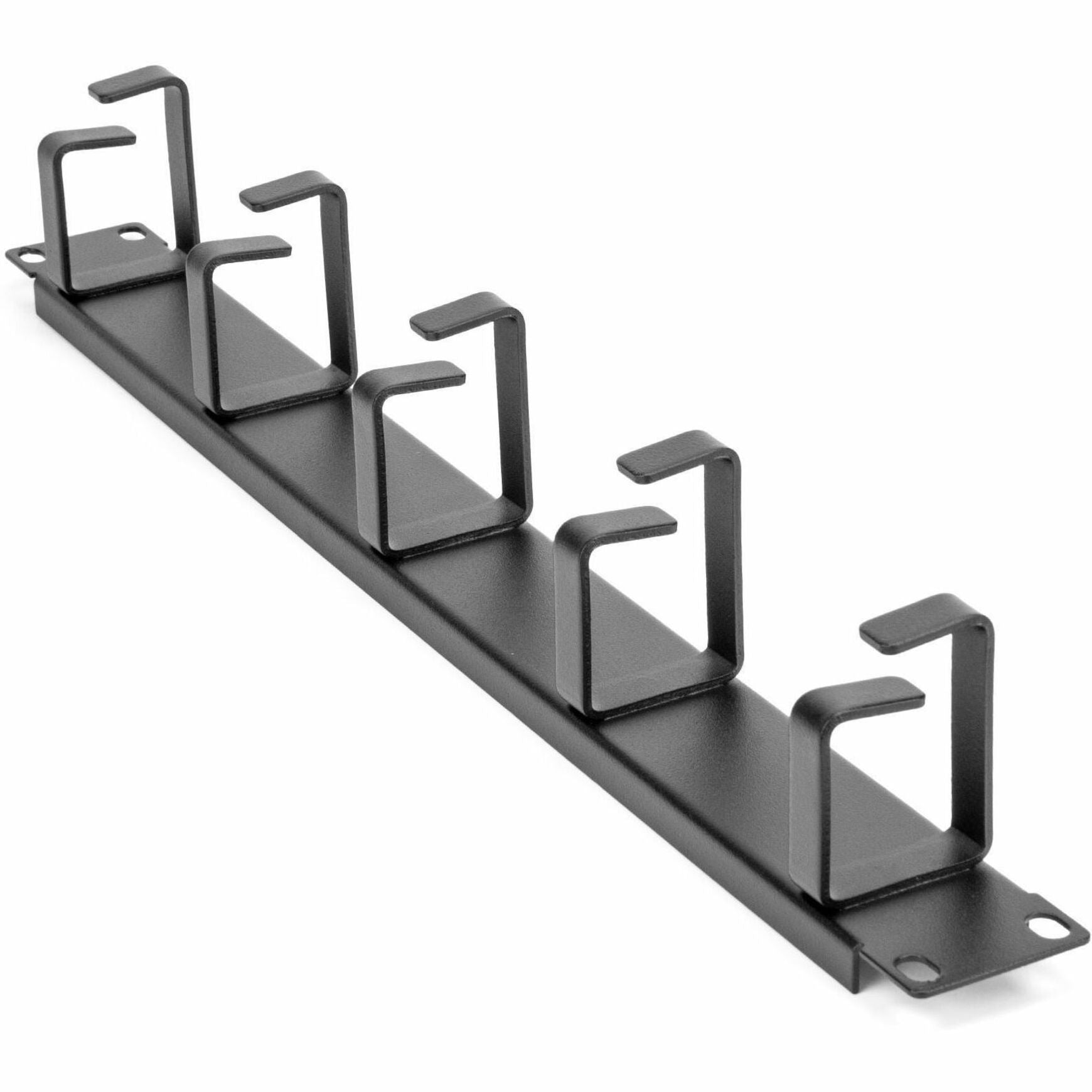 Panel de Gestión de Cables de Montaje en Rack Metálico Rocstor Y10E046-B1 1U 19in Solución Eficiente de Organización de Cables