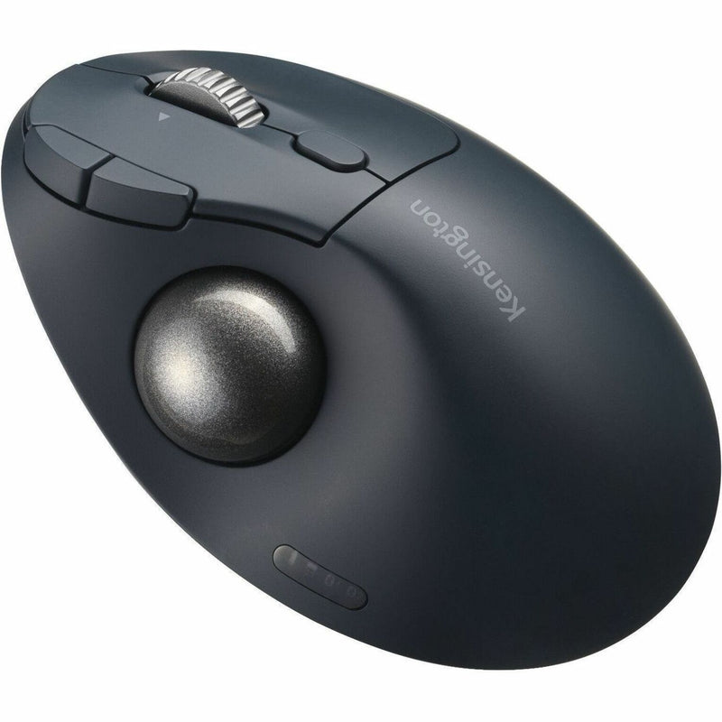 Top view of Kensington Pro Fit TB550 wireless ergonomic trackball mouse showing trackball and button layout