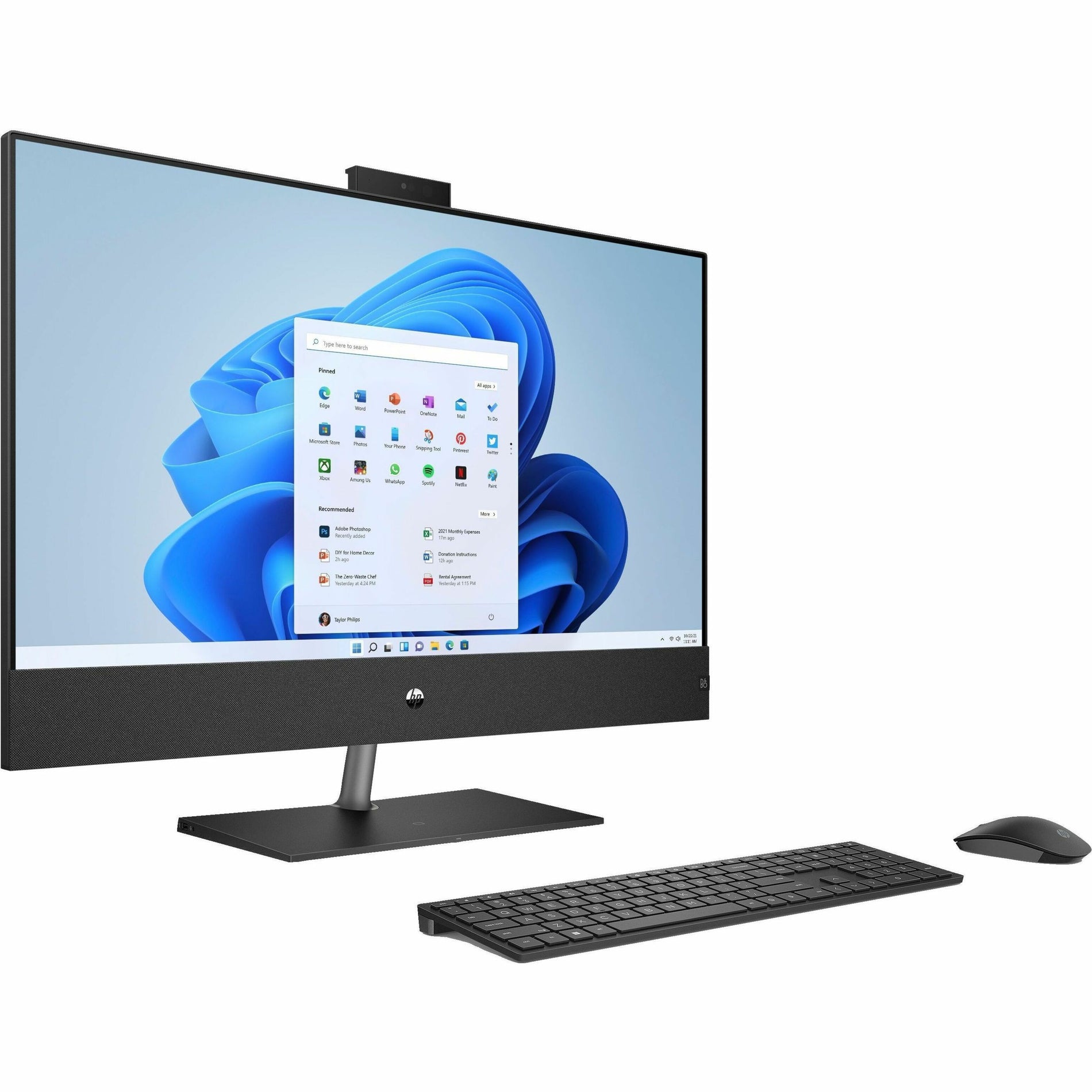 HP Pavilion 32-b1267c All-in-One Desktop PC 32-b1267c Bundle PC, 31.5" QHD, Core i7, 32GB RAM, 1TB SSD, GeForce RTX 3050