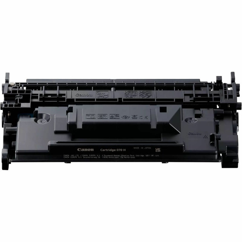 Side view of Canon 070H toner cartridge highlighting its professional build quality