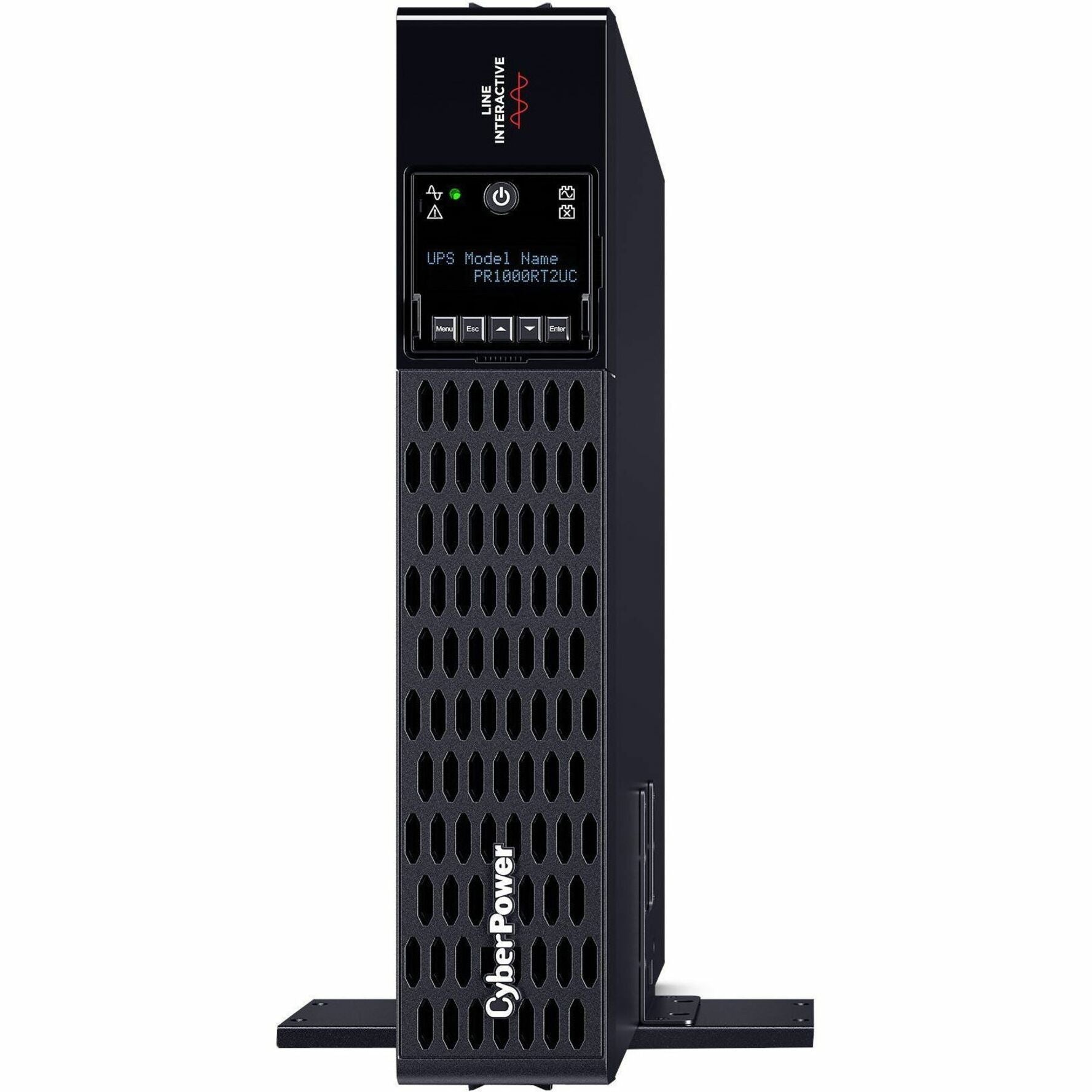 Full tower view of CyberPower PR1000RT2UC showing ventilation system-alternate-image7