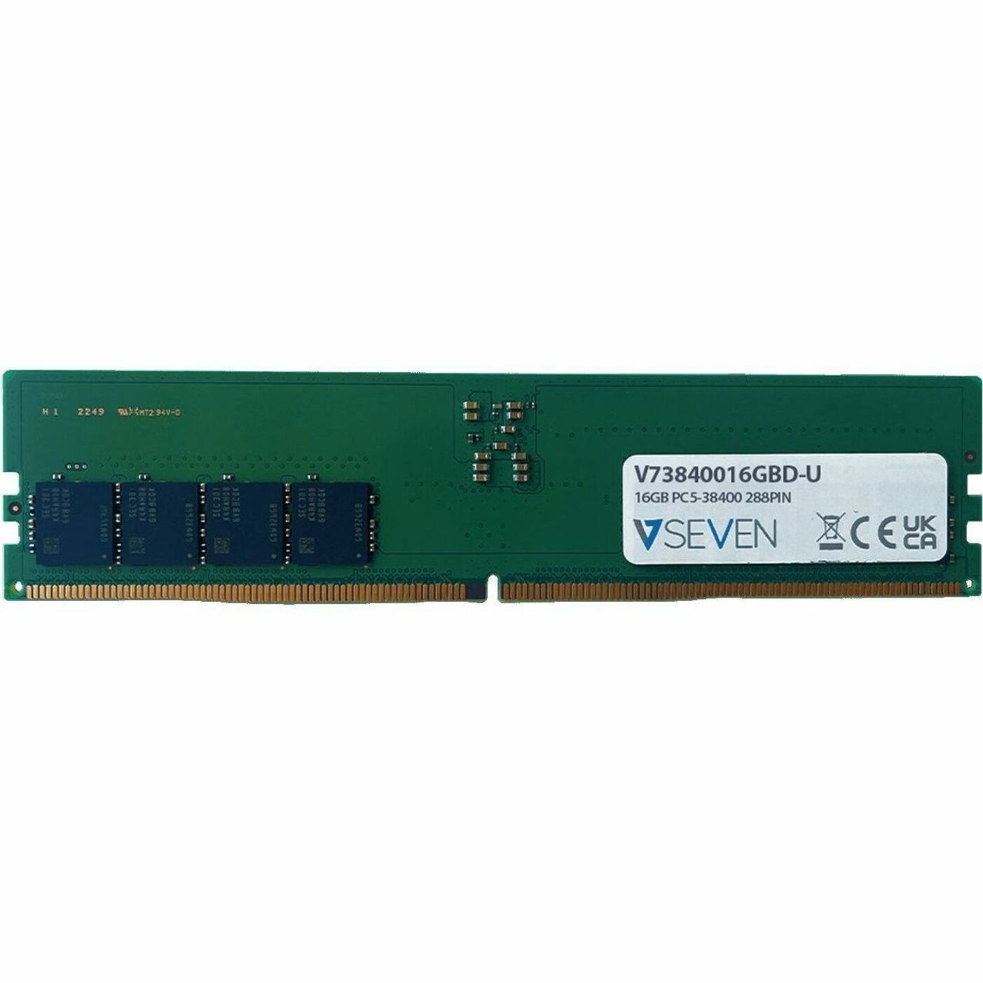 V7 V73840016GBD-U 16GB DDR5 SDRAM Memory Module, Lifetime Warranty, CL40, 4800 MHz, Unbuffered