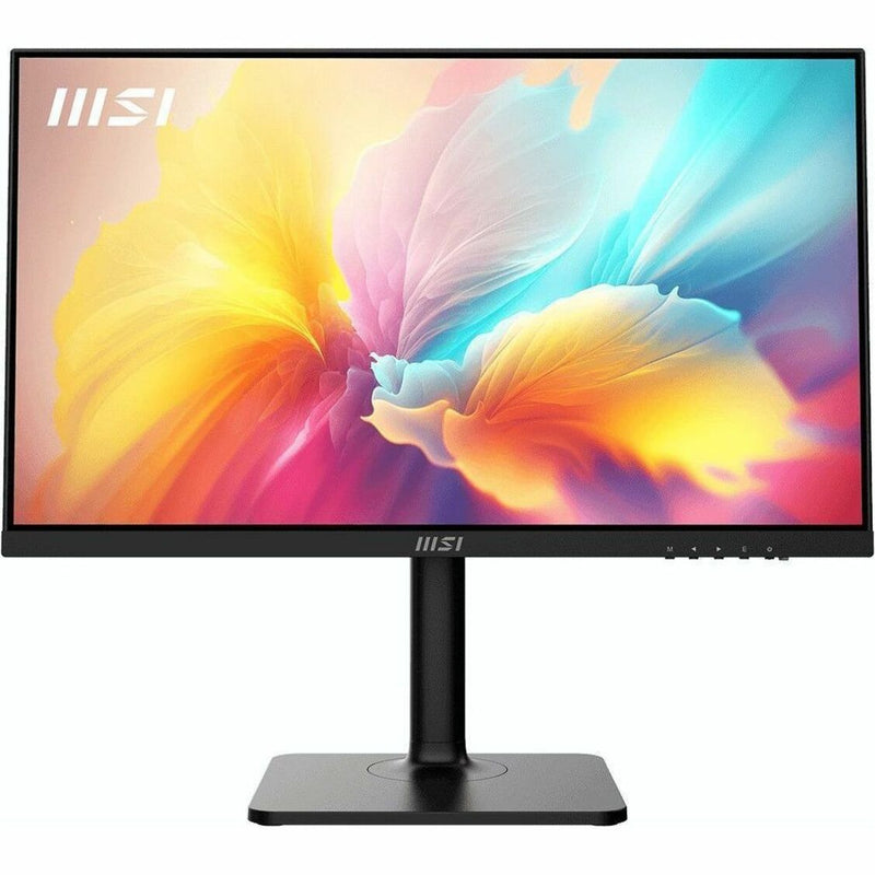 Front view of MSI Modern MD2412P monitor displaying color-rich content