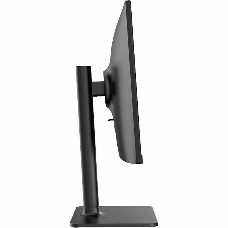 Side view of MSI Modern MD2412P monitor showing slim profile and height-adjustable stand