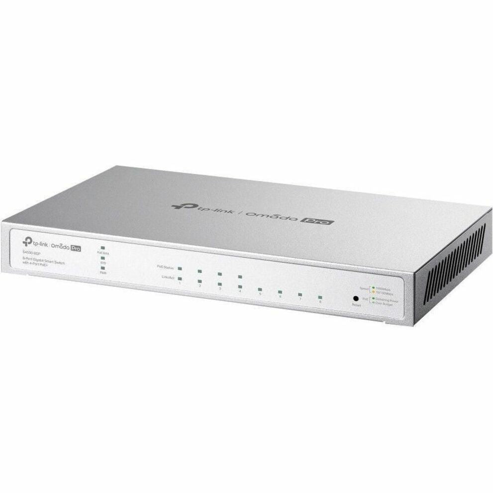 TP-Link 8-PORT GIGABIT SMART SWITCH WITH 4-PORT POE+, 62W (S4500-8GP)