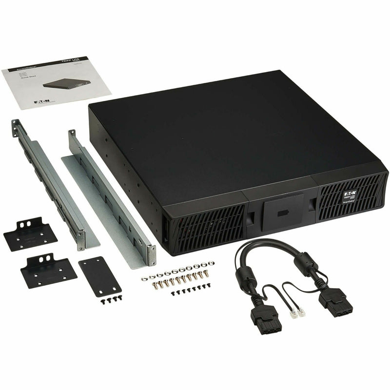 BP48RT shown with complete installation kit including mounting rails, hardware, and cables