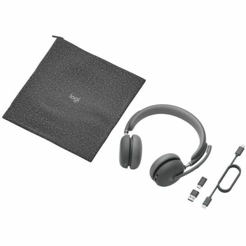 Logitech 981-001151 Zona Nirkabel 2 Headset Grafit Bersertifikat Tim