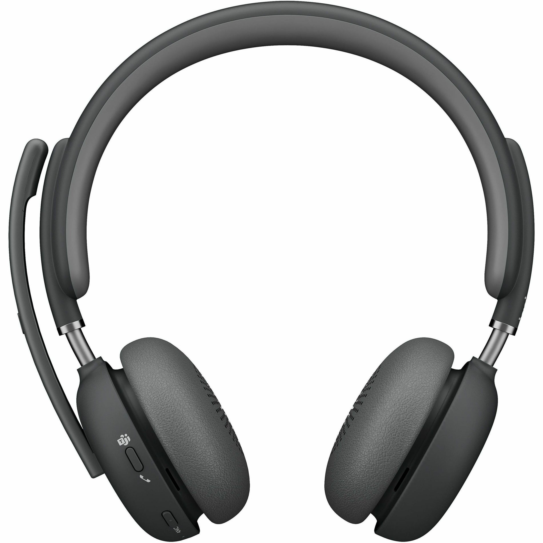 Top view of Logitech Zone Wireless 2 headset showing adjustable headband and ear cushions with integrated controls-alternate-image2