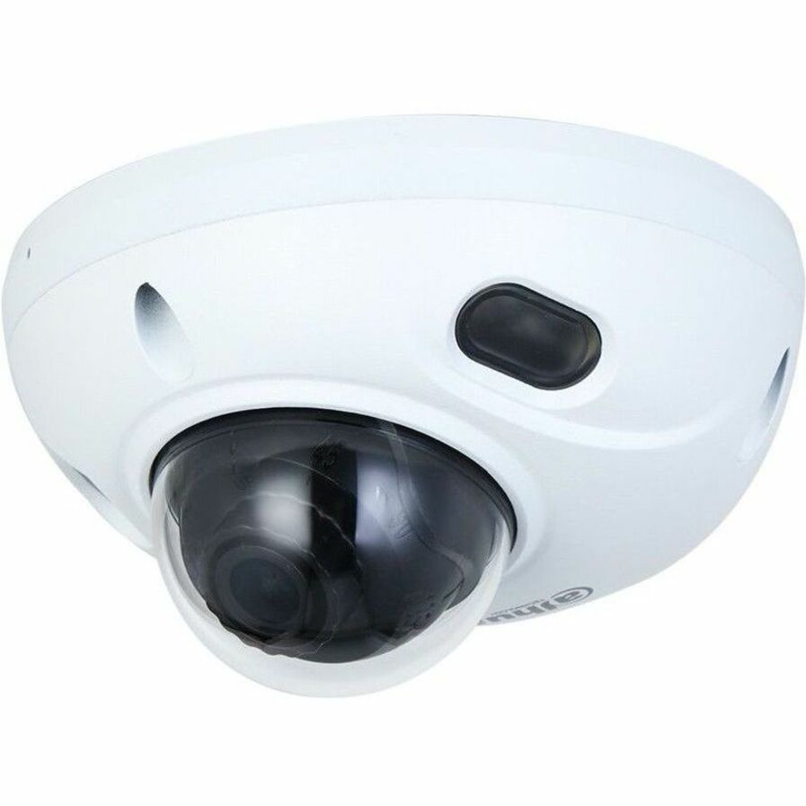 White dome-shaped security camera with protective housing and dual IR illuminators-alternate-image1