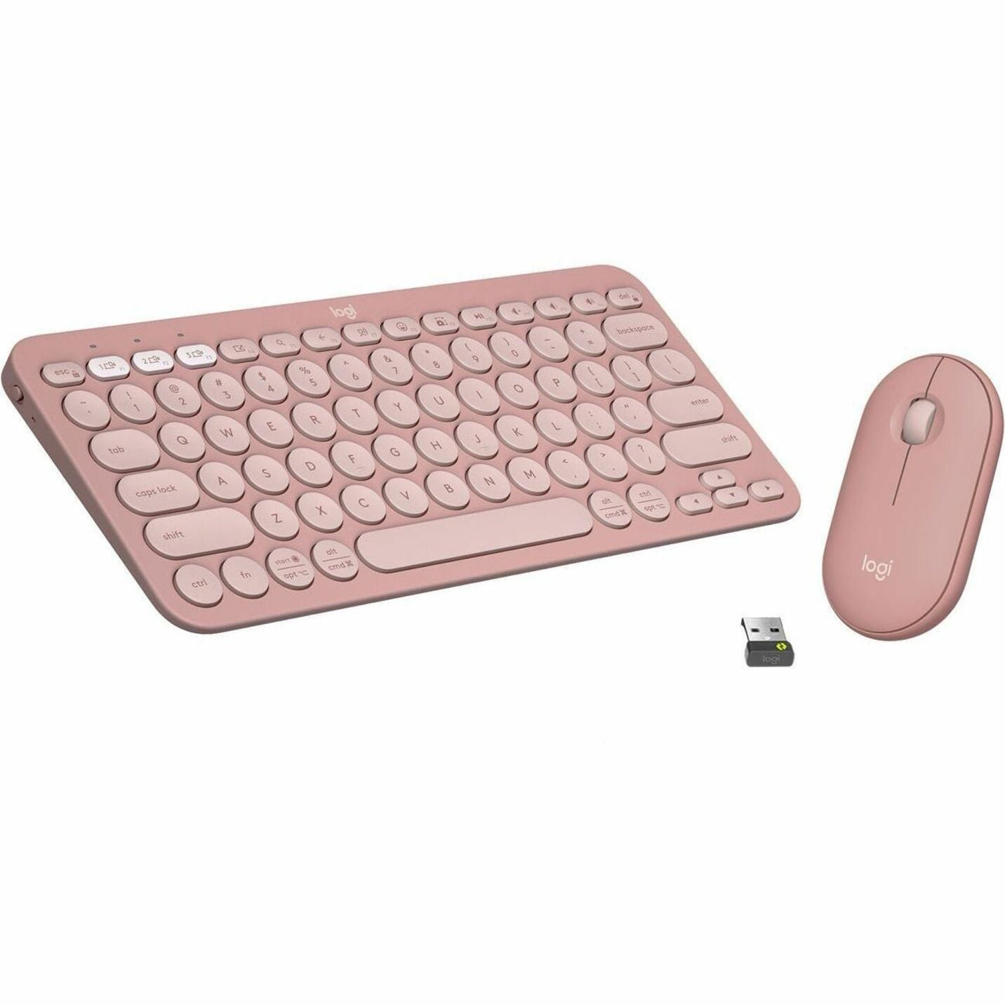 Logitech 920-012199 Pebble 2 Combo Wireless Keyboard and Mouse Tasti Silenziosi Tasti bassoprofilo Sottile