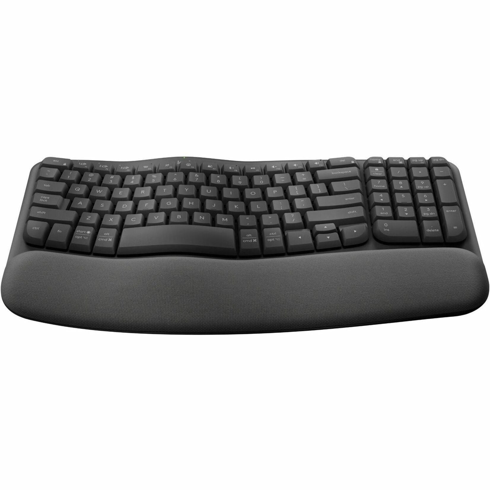 Logitech 920-012058 Teclado Wave para Negocios Ergonómico Inalámbrico Bluetooth Compacto con Reposapolsa