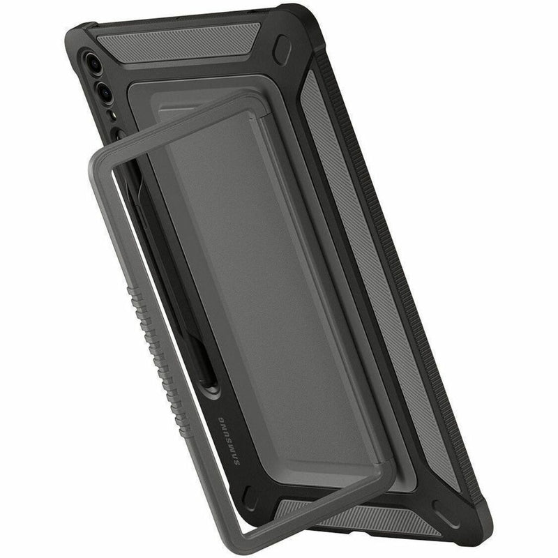 Close-up of Samsung Galaxy Tab S9 Ultra case kickstand mechanism