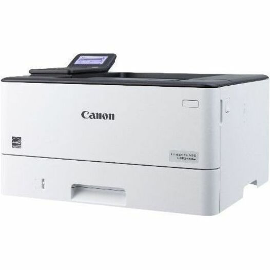 Angled view of Canon LBP246dw showing compact design