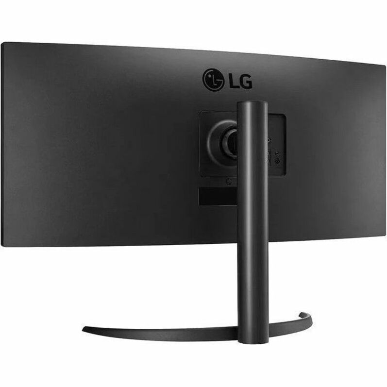 Rear view of LG UltraWide monitor showing connectivity ports and stand-alternate-image7