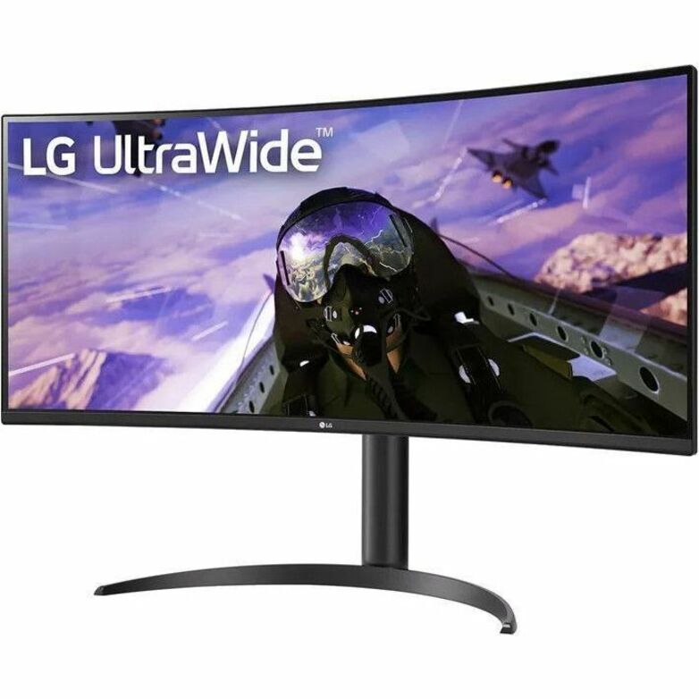 Three-quarter view of LG UltraWide gaming monitor showing slim design-alternate-image6