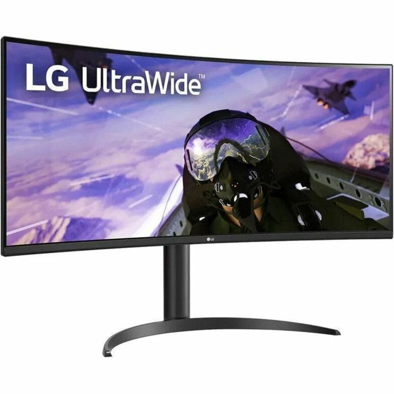 Angled perspective of LG UltraWide gaming monitor showing curved display-alternate-image5