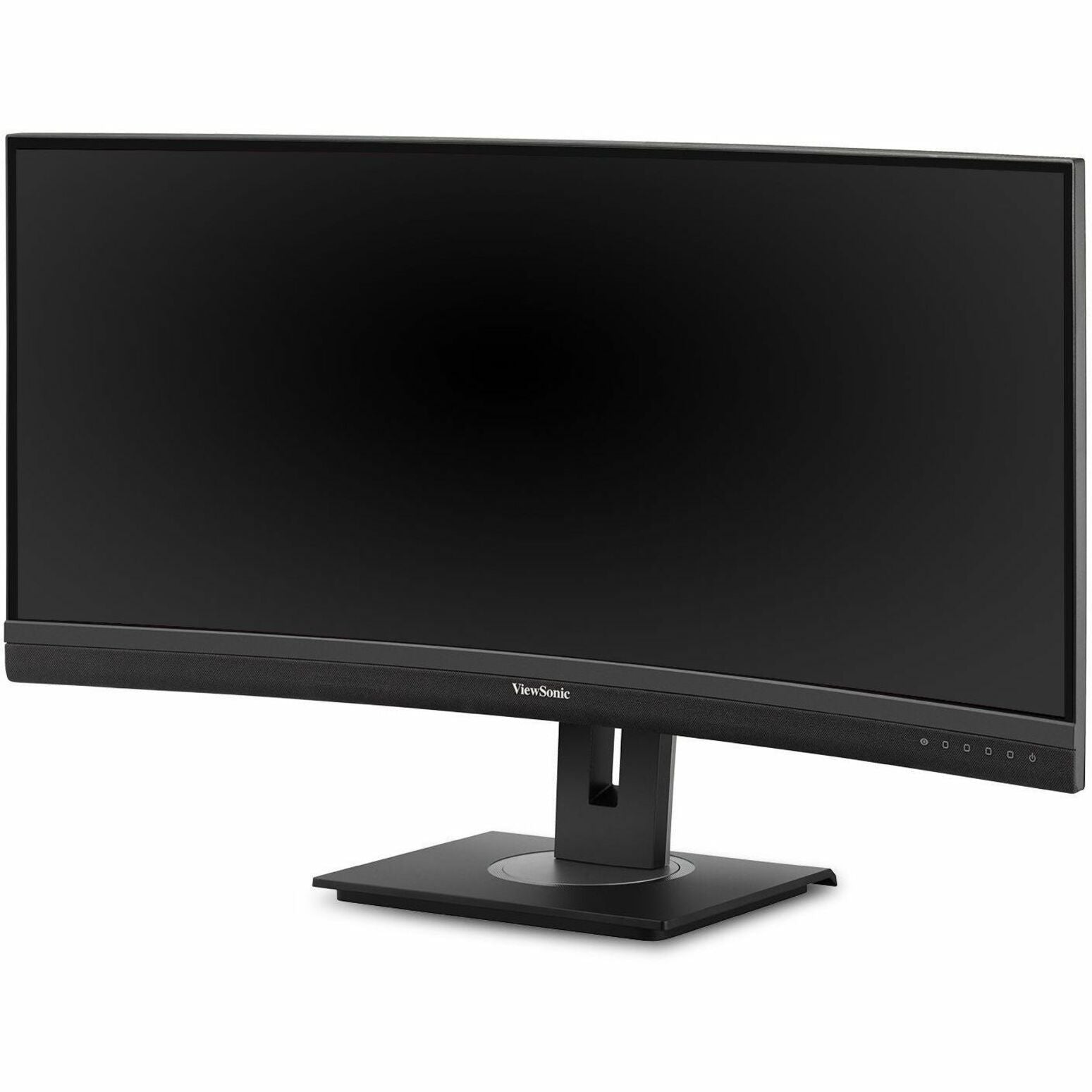 ViewSonic VG3456C 34" UWQHD Ergonomic 21:9 Curved Docking Monitor with 100W USB C and RJ45, Immersive Viewing Experience