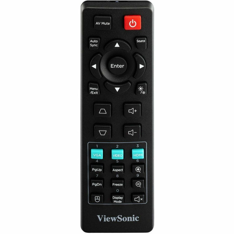 ViewSonic LS740W remote control with comprehensive button layout