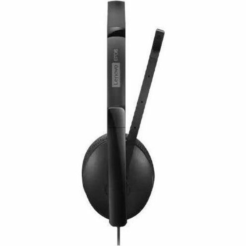 Side profile of Lenovo VoIP Headset showing microphone placement