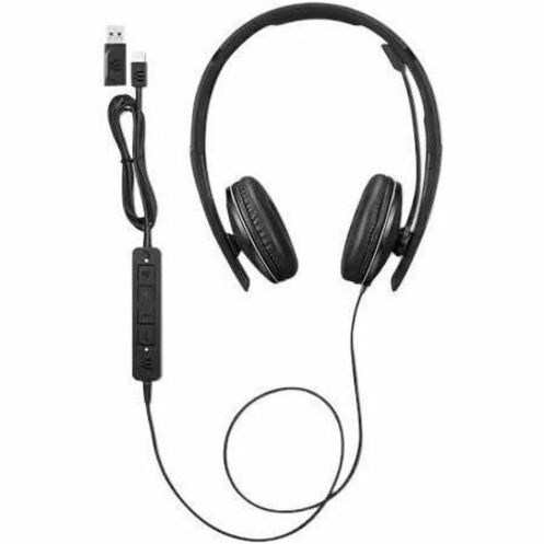 Lenovo Wired ANC Headset Gen 2, Teams Certified Professional Headset, Active Noise Canceling, Lightweight 145g, USB-C, EPOS BrainAdapt Technology - 4XD1M45627 (1 Year Warranty)