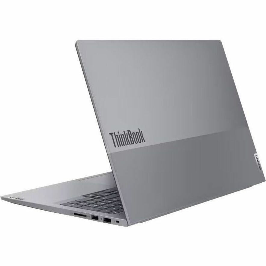 Rear angled view of Lenovo ThinkBook 16 G6 IRL showing sleek design and ThinkBook branding-alternate-image5