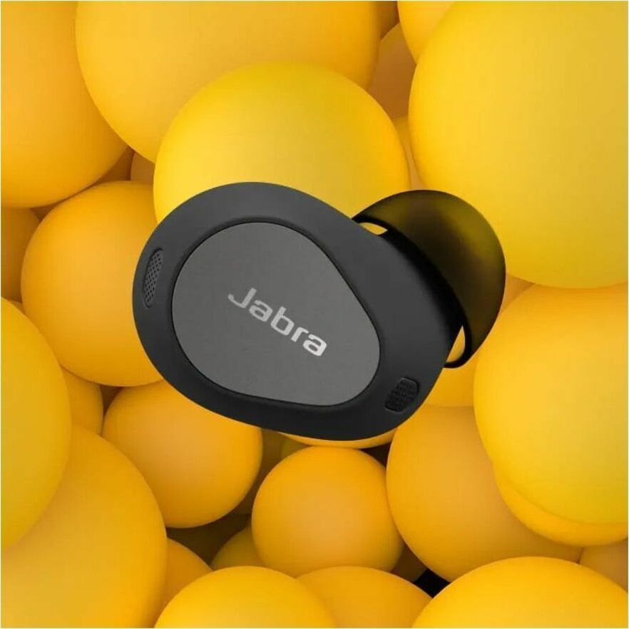 Jabra 100-99280904-99 Elite 10 Earset Echte Draadloze Oordopjes met 2-Jaar Garantie Glanzend Zwart IP57 Beoordeeld MEMS Technologie