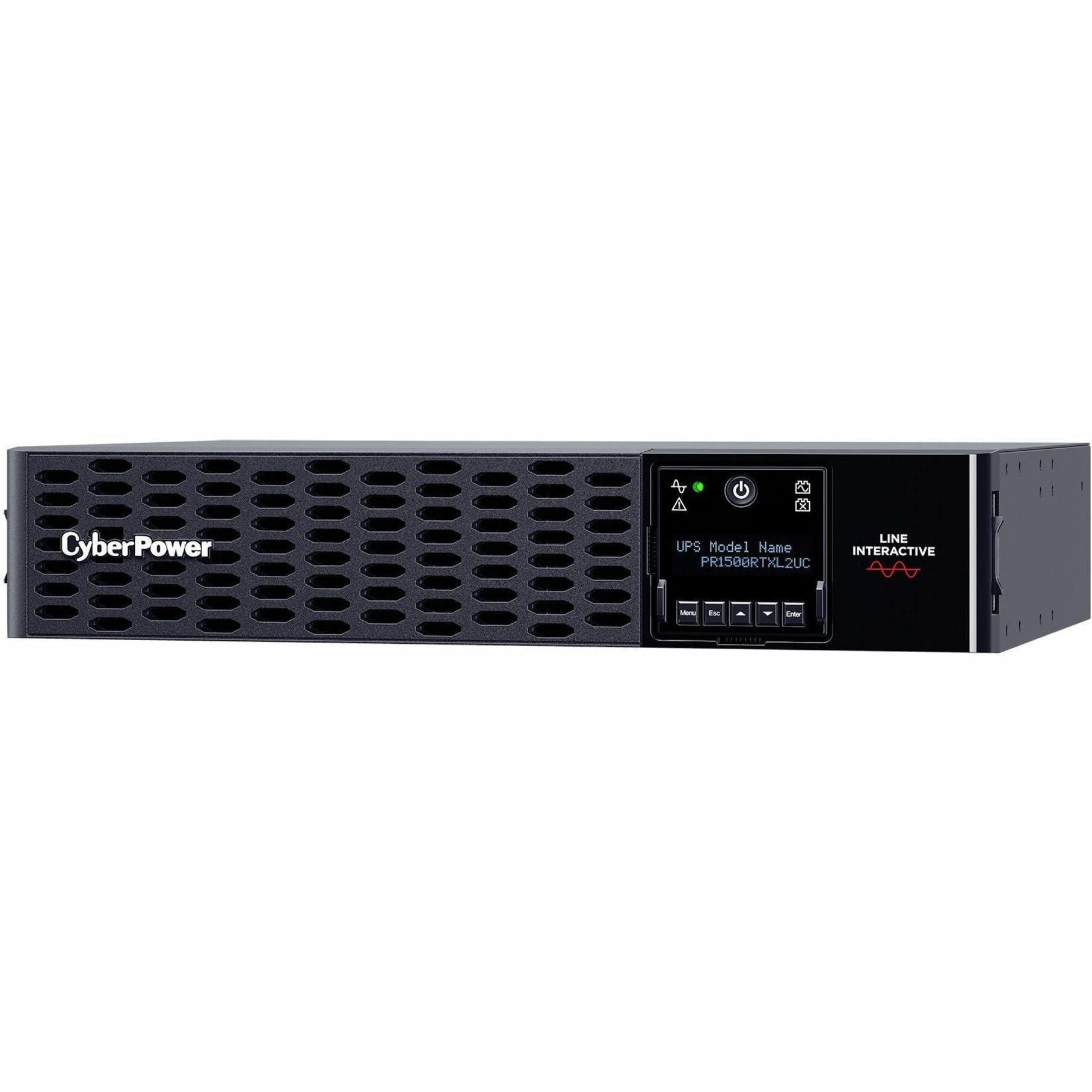 CyberPower PR1500RTXL2UC Onduleur intelligent à onde sinusoïdale Rack/Tour 1500VA Affichage LCD