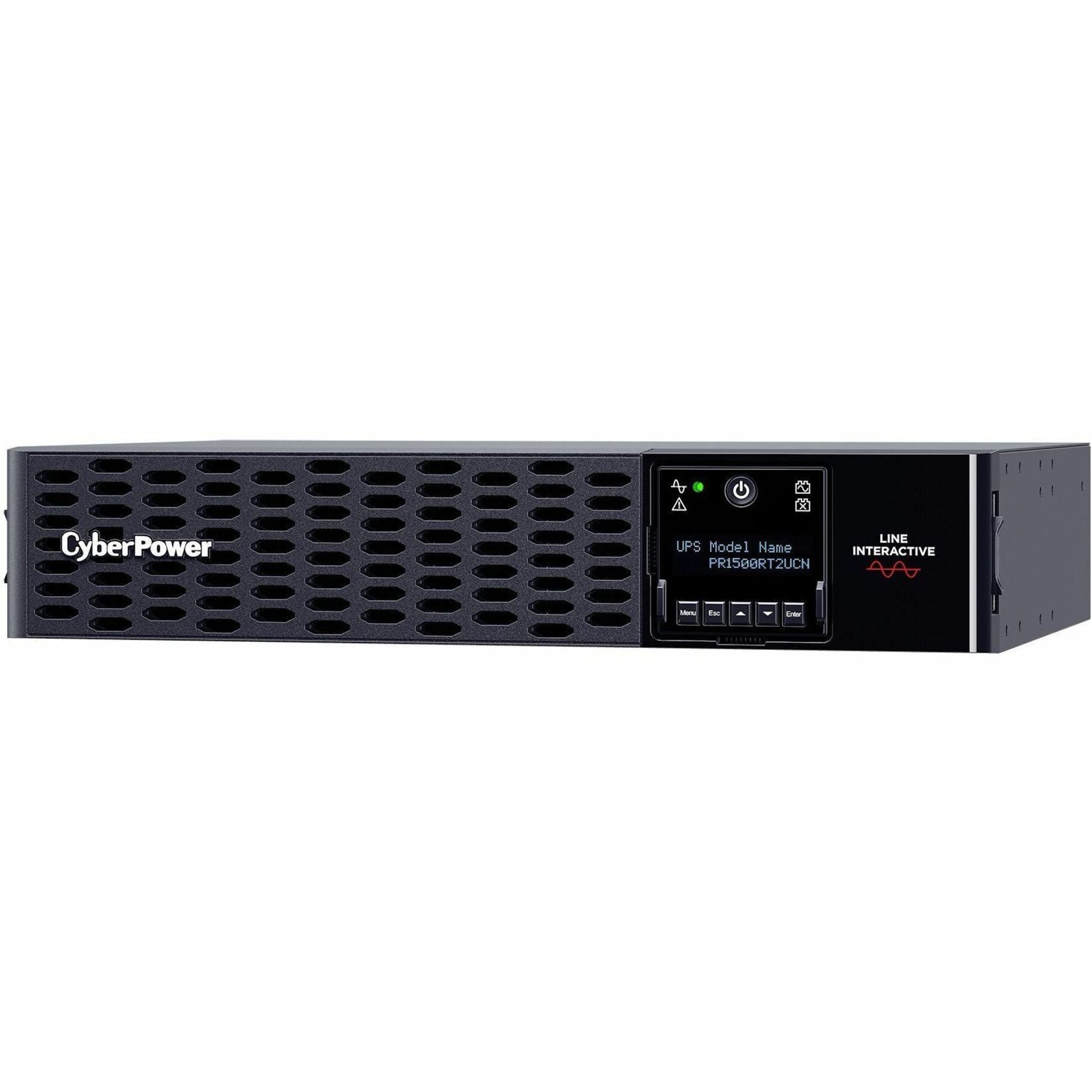 CyberPower PR1500RT2UCN Thông minh Ứng dụng Sinewave Rack/Tower UPS 1500VA Màn hình LCD 8 Cổng