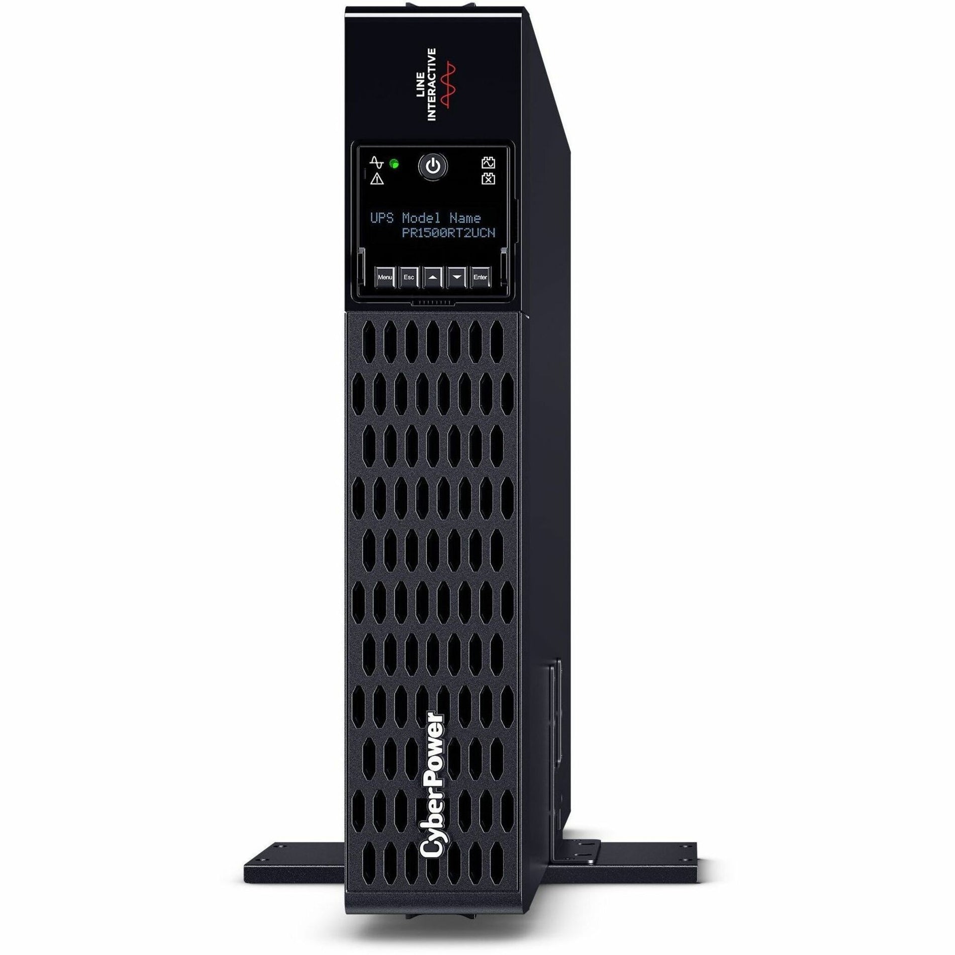 CyberPower PR1500RT2UCN Smart App Sinewave Rack/Tower UPS 1500VA LCD Display 8 Outlets 