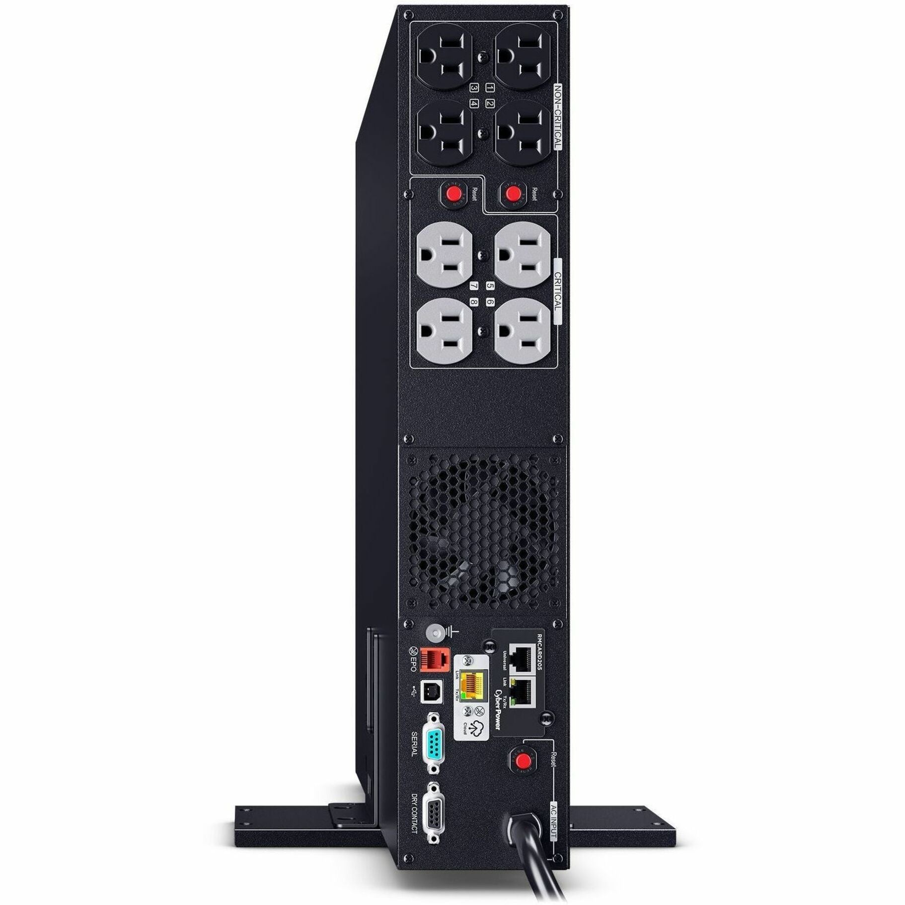 CyberPower PR1500RT2UCN Thông minh Ứng dụng Sinewave Rack/Tower UPS 1500VA Màn hình LCD 8 Cổng