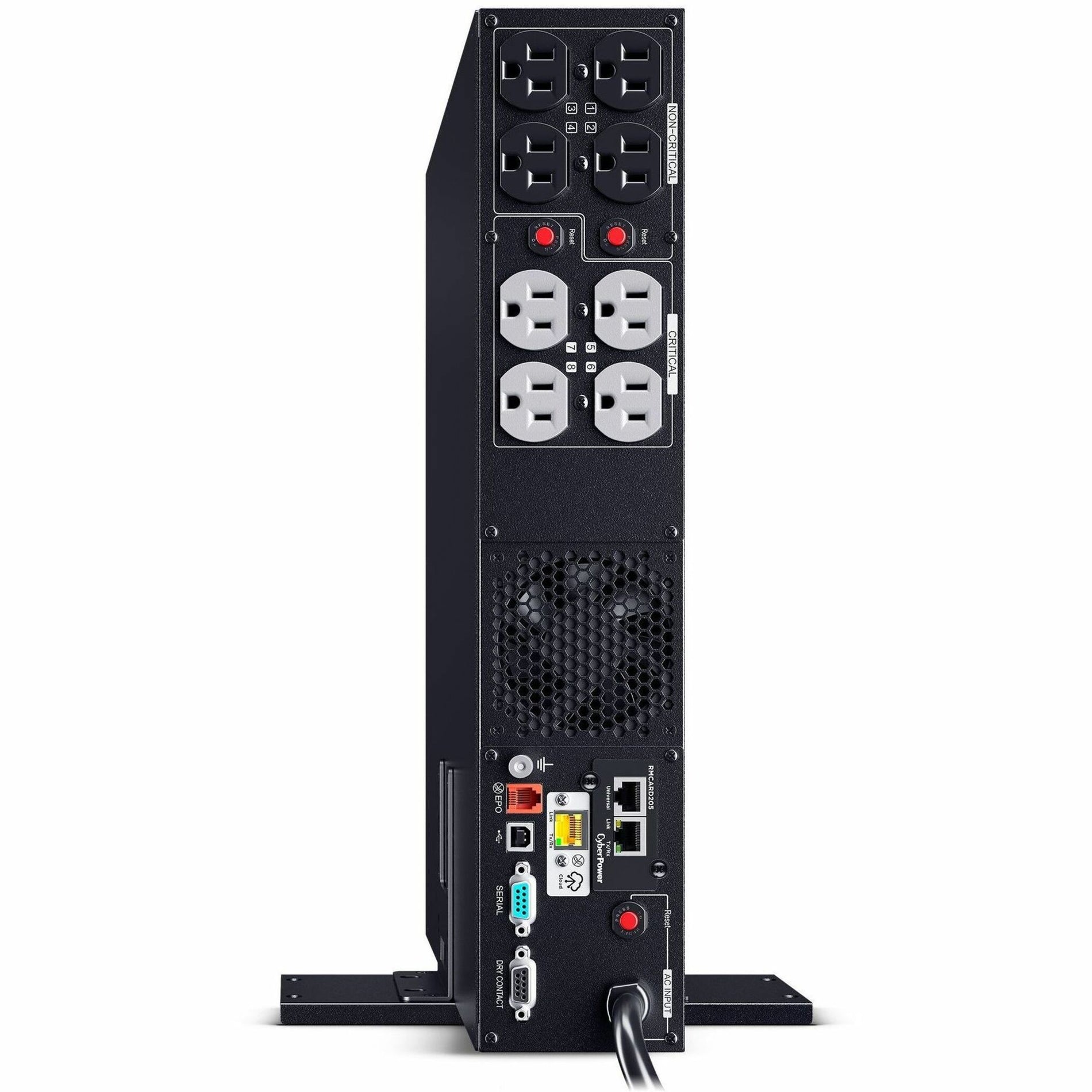 CyberPower PR1500RT2UCN สมาร์ทแอพไซน์เวฟ แร็ค/ทาวเวอร์ UPS 1500VA จอ LCD 8 ช่องเสียบ