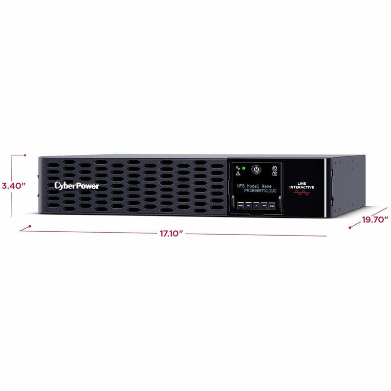 Dimensional diagram of UPS unit