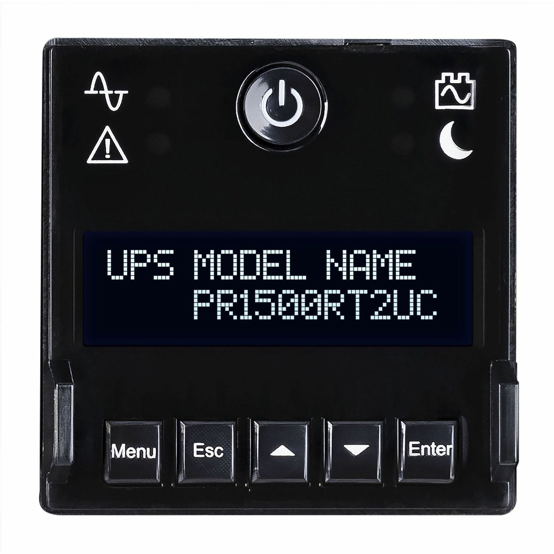 Close-up of PR1500RT2UC LCD control panel and buttons-alternate-image15