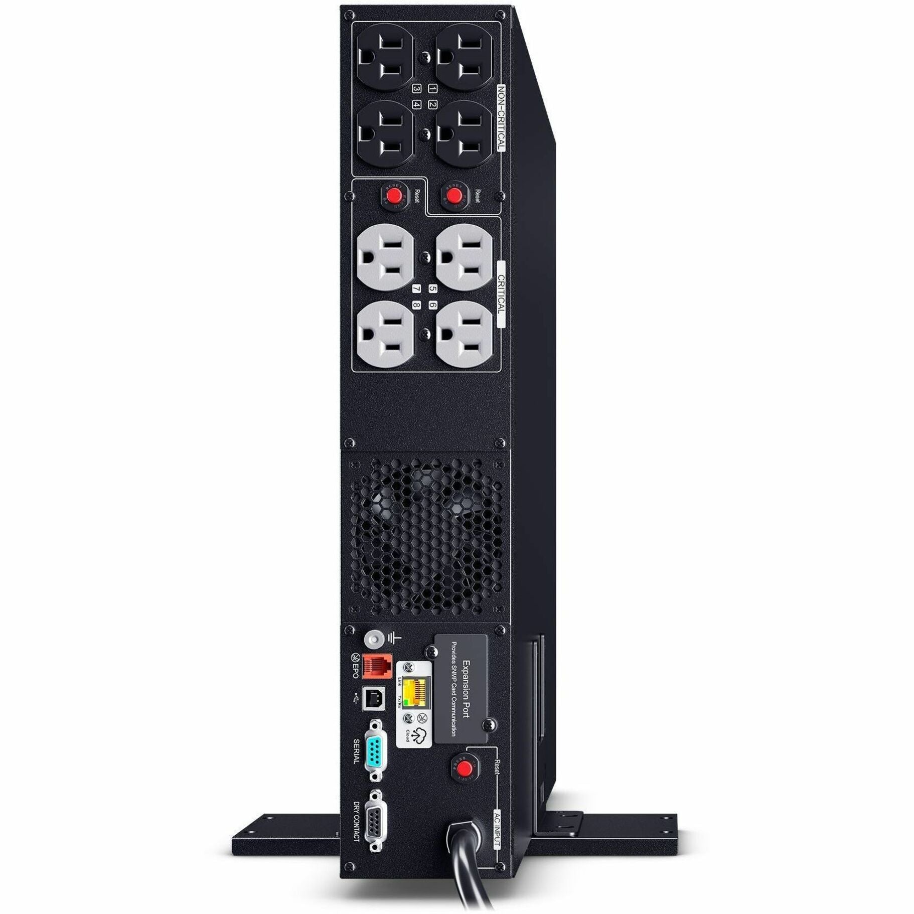 Side view of PR1500RT2UC in tower configuration with mounting brackets-alternate-image7