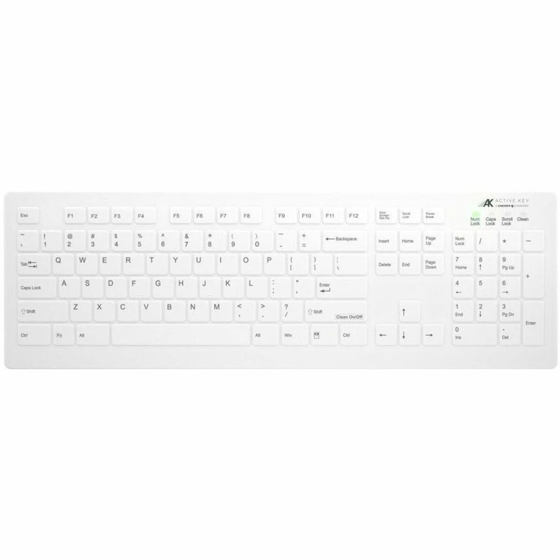 Top-down view of AK-C8112 keyboard showing complete key layout and markings