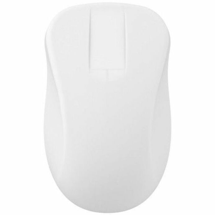 Top view of medical mouse showing smooth, sanitizable surface