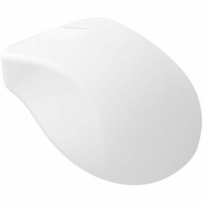 Side profile view of ergonomic medical mouse showing curved design