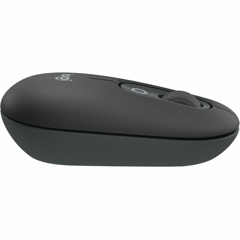 Side angle view of Logitech POP Mouse emphasizing its slim profile